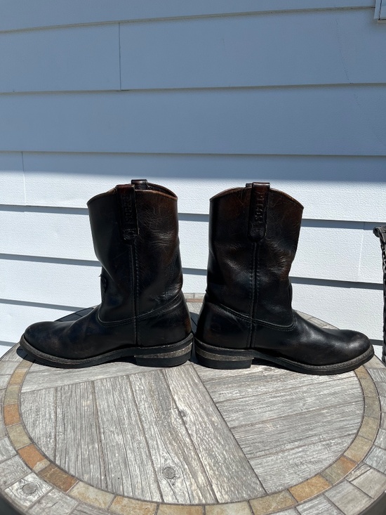 Men\'s Red Wing Pecos 115 Leather Western Work Boots sz 10.5 D Pull On main image 11